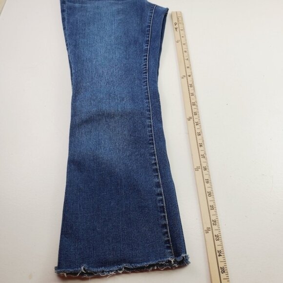 Madewell Cali Demi Boot Women Jeans Raw Hem Edition 28 Zip Fly High Waist - Picture 6 of 13